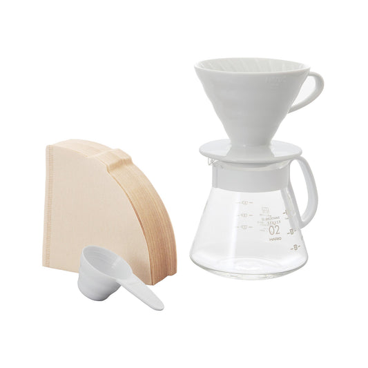 Hario Pour Over Set - V60 02 Coffee Server and Dripper